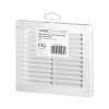 Ventilacijska rešetka sa bravom 150x150, bijela