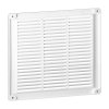 Ventilacijska rešetka s bravom 250x250, bijela