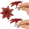 103895 ca0727 ozdoba swiateczna poinsettia 11x11 cm M0