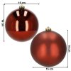 CA1179 BOŽIĆNE KUGLICE 15 CM 2 KOM.