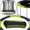 131042 tp 10ft 305 cm black with green finished oslona do trampoliny M0