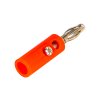 Crveni plastični banana konektor vijčani