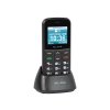 Telefon za starije osobe s punjačem crni