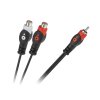 Kabel 1RCA priključak-2RCA utičnica 1.8m suza