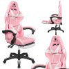 Gaming stolica Kruger&Matz Warrior GX-150 bijelo-ružičasta
