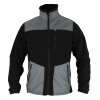 Polar jakna s umetcima, 280g/m2, veličina L, crno-siva, DEDRA BH6PA1-L