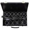 JCB Set dubokih udarnih nastavaka 3/4" Cr-Mo 6-krakih 17 dijelova