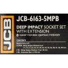 JCB Set dubokih udarnih nastavaka 3/4" Cr-Mo 6-krakih 17 dijelova