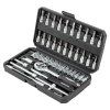 Set alata 1/4" bitova i nastavaka 46 kom u kutiji