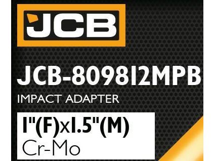 JCB Ütköző adapter Cr-Mo 1'' (N) x 1.5'' (F) Négyzetes