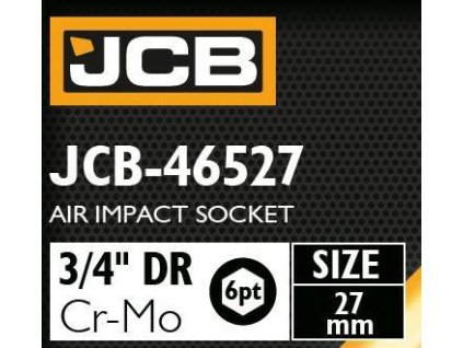 JCB 3/4" 27mm 6-oldalú Cr-Mo Ütvefej NÁSTRCSAVAR kulcs
