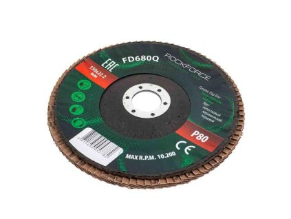 ROCKFORCE Lamelás csiszolókorong 150x22.2 P80