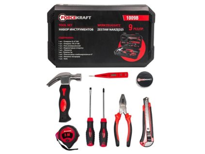 9 darabos csavarhúzó kalapács készlet táskával