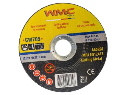 Fémvágó korong 125x1 125mm csiszolóhoz