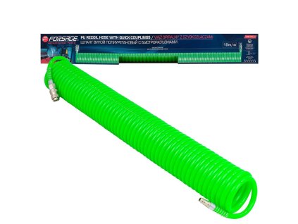 8mm x 15m spirálos tömlő gyorscsatlakozókkal