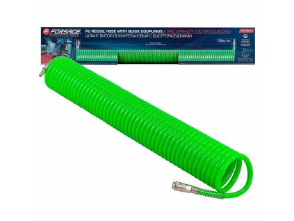 14 mm-es spirál tömlő gyorscsatlakozókkal