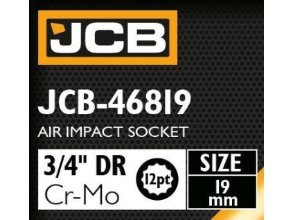 JCB 3/4" 19mm 12-szögletű Cr-Mo Kéziszerszám Kulcs