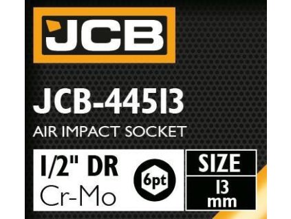 JCB Ütésszelep 1/2" 13mm 6-szögletű Cr-Mo TORX kulcs