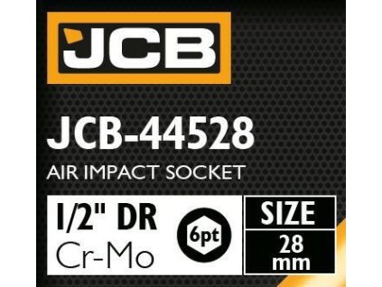 JCB Vibrálófej 1/2" 28 mm 6-szögű Cr-Mo KIEGÉSZÍTŐ
