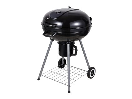 Kerek széngrill fedővel, hamutartóval és kerekekkel 66 x 57 x 85 CM *5313