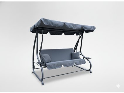 KERTI HINTA 210 x 120 x 170 cm ANTRACIT SZÍNBEN ÁGYFUNKCIÓVAL *3101