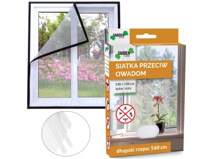 HÁLÓ ROVAROK ELLEN 130 x 150 CM FEHÉR *4493