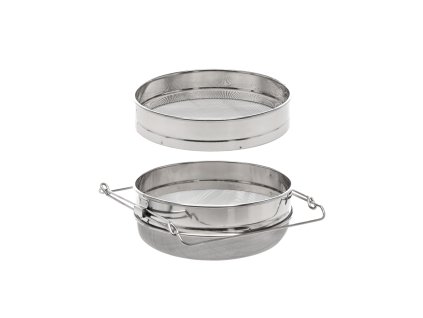 Rozsdamentes Acél Kétoldalas Mézszűrő 24 cm