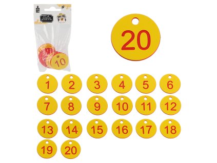 "20 DARAB KEST KÁRTYA (1-20)"