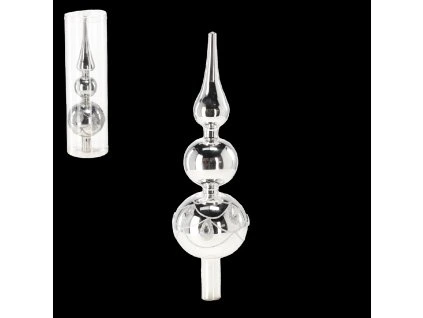 FÁRA VALÓ CSÚCS - Ezüst 30 cm *4396