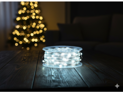 LED FÉNY MICRO TEKERCSEN 1000L HIDEG FEHÉR, 3 M + 100 M *8561