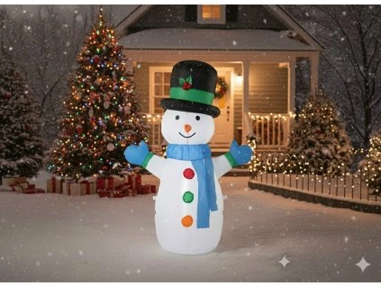 Felfújható hóember LED 120 CM *0370