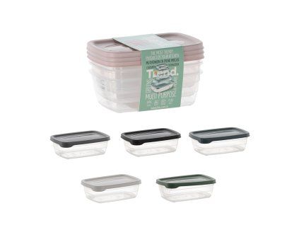 TREND BOX 0,6L 3 DARABOS RECTANGULÁRIS EDÉNY SZETT *8861