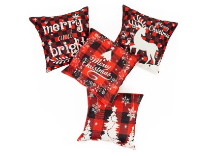 CA1459 4 DARABOS KARÁCSONYI PÁRNAHÚZAT SZETT