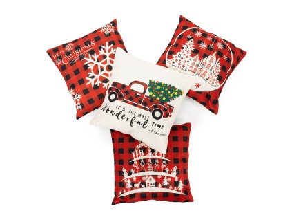 CA1460 4 DARABOS KARÁCSONYI PÁRNAHUZAT KÉSZLET