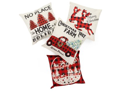 194883 ca1461 zestaw poszewek swiatecznych 4 szt M0