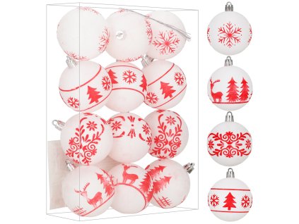 CA1541 KARÁCSONYI GÖMB SZETT 6 CM, 12 DB