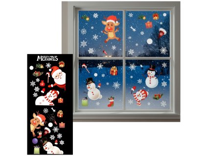 197100 ca1452 zestaw naklejek swiatecznych 50 x 35 cm M0