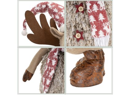 196711 ca1484 ozdoba swiateczna renifer 38 x 23 x 70 cm M0