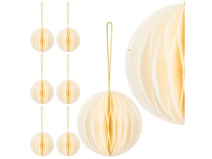 CA1496 PAPÍR KARÁCSONYI DÍSZ 6 DB.