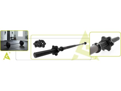 202395 act0010 gryf prosty czarny 120 cm 25 mm M0