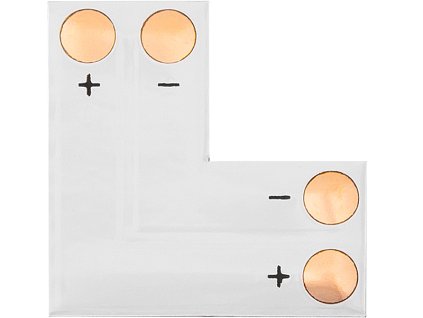 Csatlakozó "L" típusú LED csíkokhoz 8 mm 2pin