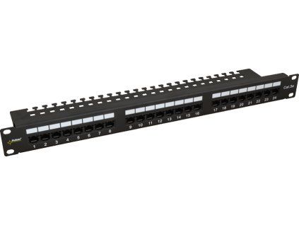 large rp u24v5 patch panel 24 porty utp cat5e pulsar