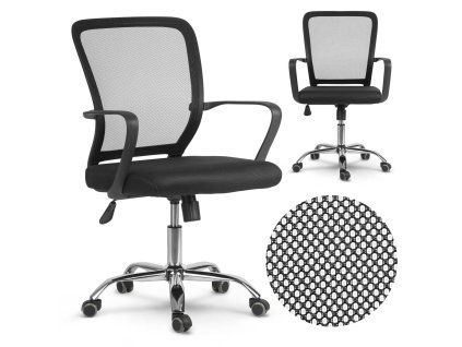 Diran irodai szék fekete mikrohálózat