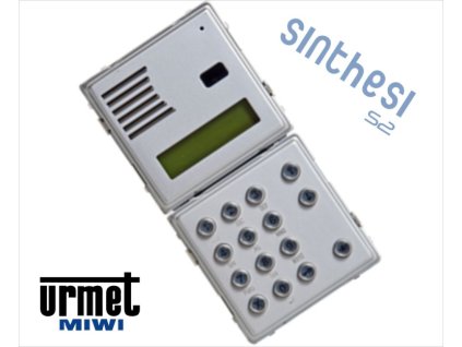 1083/19 - Billentyűzetes és LCD kijelzős panel a 2VOICE rendszerhez, SINTHESI S2 - Miwi-Urmet