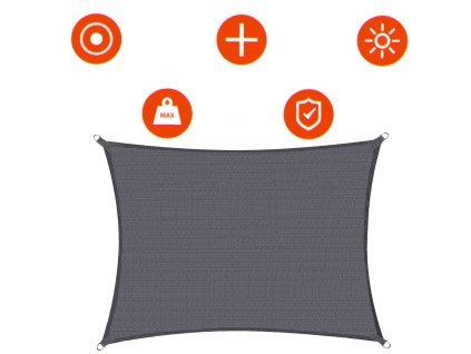 86410 sn1063 zagiel przeciwsloneczny 5 x 3 m ciemno szary M0