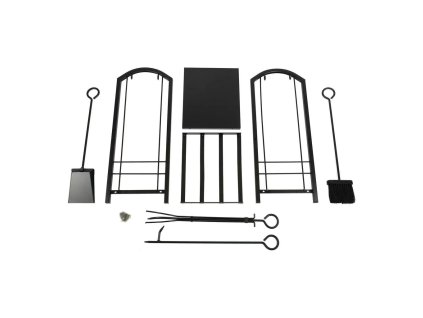 Stojak na drewno kominkowe regal metalowy akcesoria do kominka 175439