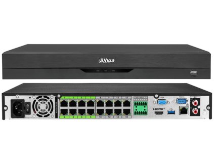 large nvr5216 16p ei2 rejestrator ip 16 kanalowy 16x poe do 32mpx 2xhdd wizsense pro ai dahua 6937552407732