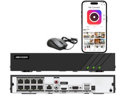 large ds 7608ni q1 8p e rejestrator ip 8 kanalowy 8x poe do 8mpx detekcja ruchu 2 0 hikvision 6936422184452