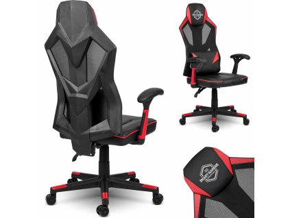 Shiro játékszék fekete-piros