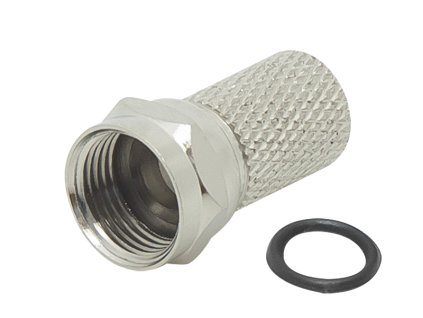 F csatlakozó 100db RG6/6,5mm/22mm CU tömítéssel